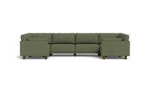 Load image into Gallery viewer, Luna - Sectional - Moss Green - Low Arms - Low Legs