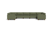 Load image into Gallery viewer, Luna - Sectional - Moss Green - Low Arms - Low Legs