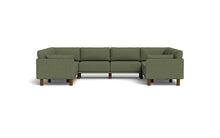 Load image into Gallery viewer, Luna - Sectional - Moss Green - Low Arms - Tall Legs