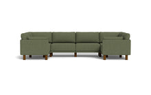 Load image into Gallery viewer, Luna - Sectional - Moss Green - Low Arms - Tall Legs