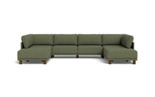 Load image into Gallery viewer, Luna - Sectional - Moss Green - High Arms - Low Legs