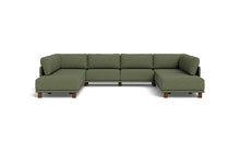 Load image into Gallery viewer, Luna - Sectional - Moss Green - High Arms - Low Legs