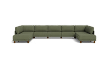 Load image into Gallery viewer, Luna - Sectional - Moss Green - High Arms - Low Legs