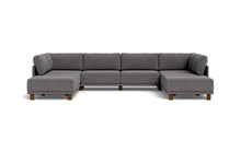 Load image into Gallery viewer, Luna - Sectional - Storm Grey - High Arms - Low Legs