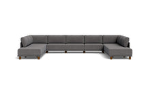 Load image into Gallery viewer, Luna - Sectional - Storm Grey - High Arms - Low Legs