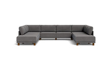 Load image into Gallery viewer, Luna - Sectional - Storm Grey - High Arms - Low Legs