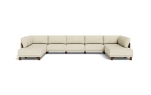 Load image into Gallery viewer, Luna - Sectional - Sunset Beige - High Arms - High Legs