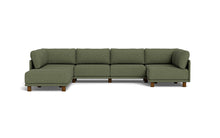 Load image into Gallery viewer, Luna - Sectional - Moss Green - High Arms - Low Legs