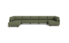 Load image into Gallery viewer, Luna - Sectional - Moss Green - High Arms - Low Legs