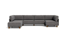 Load image into Gallery viewer, Luna - Sectional - Storm Grey - High Arms - Low Legs