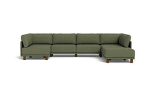 Load image into Gallery viewer, Luna - Sectional - Moss Green - High Arms - Low Legs