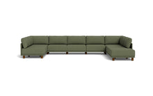 Load image into Gallery viewer, Luna - Sectional - Moss Green - High Arms - Low Legs