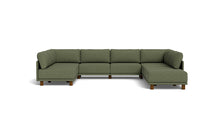Load image into Gallery viewer, Luna - Sectional - Moss Green - High Arms - Low Legs