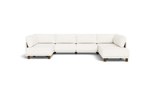 Load image into Gallery viewer, Luna - Sectional - Snowdrift - High Arms - Low Legs