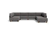 Load image into Gallery viewer, Luna - Sectional - Storm Grey - High Arms - Low Legs