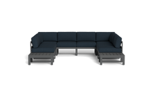 Load image into Gallery viewer, Mistral - Sectional - Pebble - Block - Cool Water