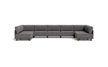 Load image into Gallery viewer, Luna - Sectional - Storm Grey - High Arms - Low Legs