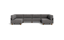 Load image into Gallery viewer, Luna - Sectional - Storm Grey - High Arms - Low Legs