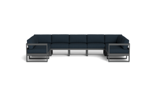 Load image into Gallery viewer, Mistral - Sectional - Pebble - Block - Cool Water