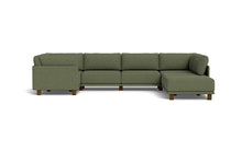 Load image into Gallery viewer, Luna - Sectional - Moss Green - High Arms - Low Legs