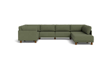 Load image into Gallery viewer, Luna - Sectional - Moss Green - High Arms - Low Legs