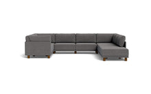 Load image into Gallery viewer, Luna - Sectional - Storm Grey - High Arms - Low Legs