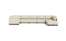Load image into Gallery viewer, Luna - Sectional - Sunset Beige - High Arms - High Legs