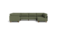 Load image into Gallery viewer, Luna - Sectional - Moss Green - High Arms - Low Legs
