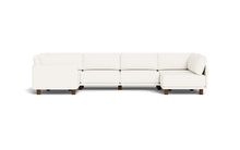 Load image into Gallery viewer, Luna - Sectional - Snowdrift - High Arms - Low Legs