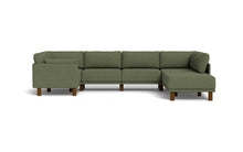 Load image into Gallery viewer, Luna - Sectional - Moss Green - Low Arms - Tall Legs