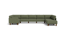 Load image into Gallery viewer, Luna - Sectional - Moss Green - Low Arms - Tall Legs