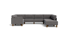 Load image into Gallery viewer, Luna - Sectional - Storm Grey - Low Arms - Tall Legs