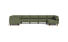 Load image into Gallery viewer, Luna - Sectional - Moss Green - Low Arms - Tall Legs