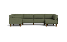 Load image into Gallery viewer, Luna - Sectional - Moss Green - Low Arms - Tall Legs