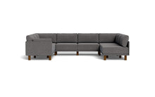Load image into Gallery viewer, Luna - Sectional - Storm Grey - Low Arms - Tall Legs