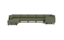 Load image into Gallery viewer, Luna - Sectional - Moss Green - Low Arms - Tall Legs