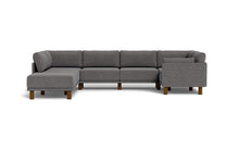 Load image into Gallery viewer, Luna - Sectional - Storm Grey - Low Arms - Tall Legs