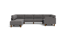 Load image into Gallery viewer, Luna - Sectional - Storm Grey - Low Arms - Tall Legs