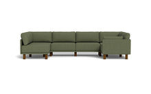 Load image into Gallery viewer, Luna - Sectional - Moss Green - Low Arms - Tall Legs