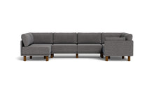 Load image into Gallery viewer, Luna - Sectional - Storm Grey - Low Arms - Tall Legs