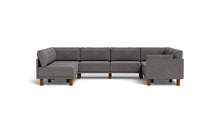 Load image into Gallery viewer, Luna - Sectional - Storm Grey - Low Arms - Tall Legs