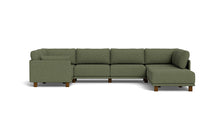 Load image into Gallery viewer, Luna - Sectional - Moss Green - Low Arms - Low Legs