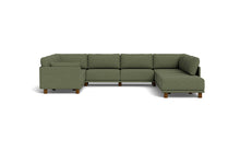 Load image into Gallery viewer, Luna - Sectional - Moss Green - Low Arms - Low Legs