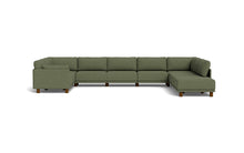 Load image into Gallery viewer, Luna - Sectional - Moss Green - Low Arms - Low Legs