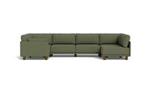 Load image into Gallery viewer, Luna - Sectional - Moss Green - Low Arms - Low Legs