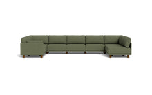 Load image into Gallery viewer, Luna - Sectional - Moss Green - Low Arms - Low Legs
