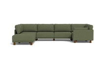 Load image into Gallery viewer, Luna - Sectional - Moss Green - Low Arms - Low Legs
