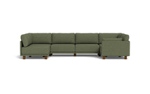 Load image into Gallery viewer, Luna - Sectional - Moss Green - Low Arms - Low Legs