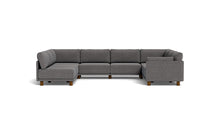 Load image into Gallery viewer, Luna - Sectional - Storm Grey - Low Arms - Low Legs