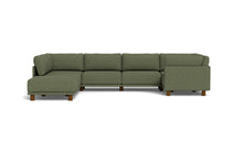 Load image into Gallery viewer, Luna - Sectional - Moss Green - High Arms - Low Legs